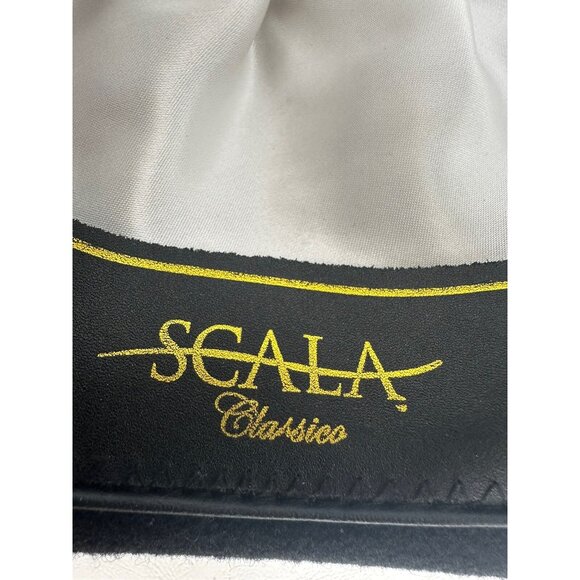 SCALA CLASSICO Bowler Derby Men's Large Black 100% Wool LOW Crown LINED WF507 - Picture 11 of 14